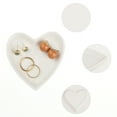 thumbnail image 3 of Unique Bargains Ceramic Jewelry Tray Trinket Ring Dish for Organizing Earrings Necklaces White-9*9.2*1.3cm, 3 of 7