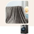 thumbnail image 5 of Bizhua Dark Grey Flannel Jacquard Blanket 180*200Multi Functional Flannel Blanket Tapestry Design Ideal for Naps & Couch, 5 of 5