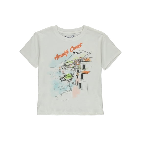 Seven7 Girls' Italian Coast T-Shirt Color: white Size: 8