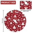 thumbnail image 2 of Christmas Tree Skirt,Red Christmas Tree and Deer Pattern Christmas Tree Decor with Red Ribbon Ties,Round Shape,Christmas Decorations for Home 30"x30", 2 of 7