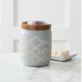 thumbnail image 6 of Better Homes & Gardens Quilted Grey Ceramic Electric Plug-In Wax Melt Warmer, Scent Warmer, 6 of 13