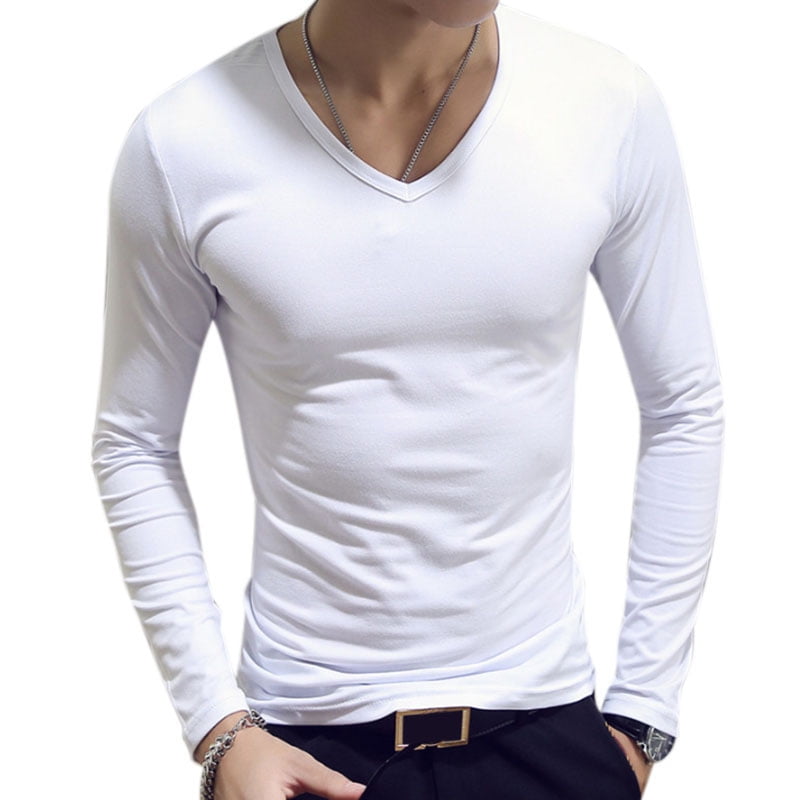 white long sleeve shirt mens