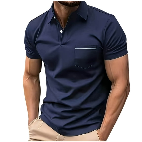 Mens Shirts Quarter Zip Shirts Casual Classic Lightweight Short Sleeve Golf Collared Shirt with Pocket