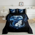 thumbnail image 2 of jejeloiu Safari Wolf Full Size Comforter Sets,Magic Animal Dragon Bedding Comforter Set,Western Fantasy Bedding Sets For Boys Kids,Lightweight Bedroom Decorative Reversible,3-Piece, 2 of 8