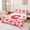Pink C, variant on Feelyou Pink Red Strawberry C Letter Queen Sheets for Kids, Kawaii Cartoon Fruit Queen Sheet Sets, 4pcs, 1 Flat Sheet, 1 Fitted Sheet and 2 Pillowcases