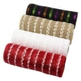 thumbnail image 4 of SSBSM 1 Roll Christmas Themed Wrapping Ribbon Fadeless Net Yarn Party Wreath Decorative Ribbon Party Decor, 4 of 8