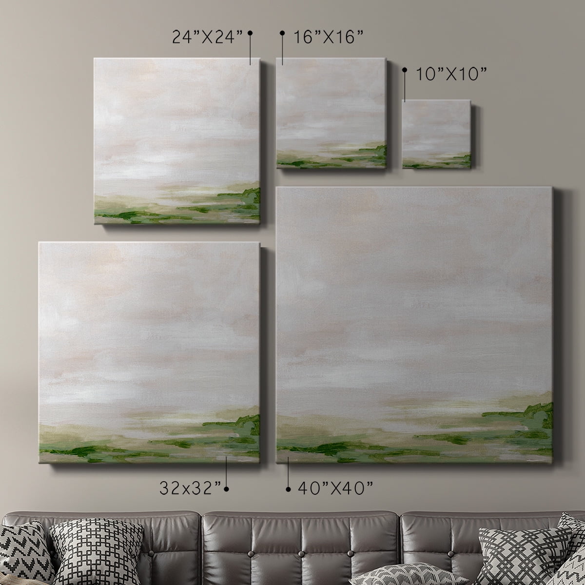 Wexford Home Marsh Horizon II-Premium Gallery Wrapped Canvas, 24" x 24" - Ready to Hang