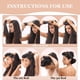 thumbnail image 5 of Rizador de Pelo Sin Durante la Noche, Rizos Sin , Varilla Sopladora, Diadema para Tipo de Cabello + Gancho, Rizador Sin para Dormir, Café, 5 of 5