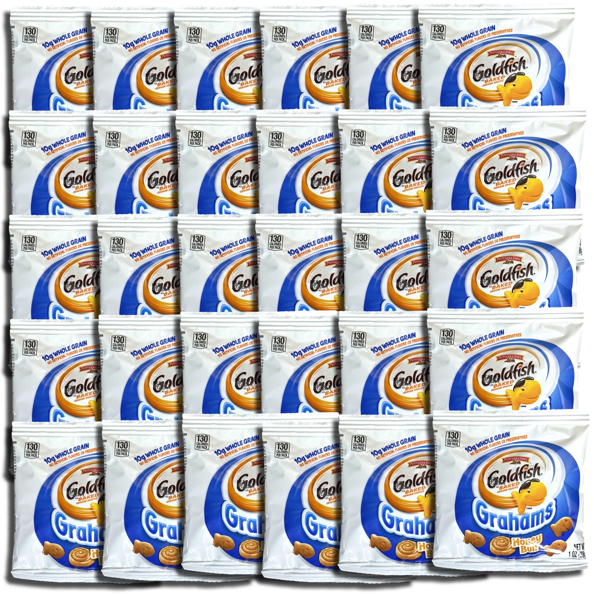 Goldfish Whole Grain Honey Bun Grahams To Go, 30 Packs