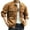 Brown, variant on Men's Denim Jacket Vintage Short Sleeve Shirt Cotton Casual Set Workwear Shirt Distressed Denim Jacket Button Up Collar Shirt Sizes M-4XL