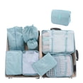 thumbnail image 3 of Bolsa de almacenamiento de viaje, conjunto de nueve piezas, bolsa de lavado, bolsa de almacenamiento para clasificación de ropa, conjunto de almacenamiento de viaje, 3 of 4