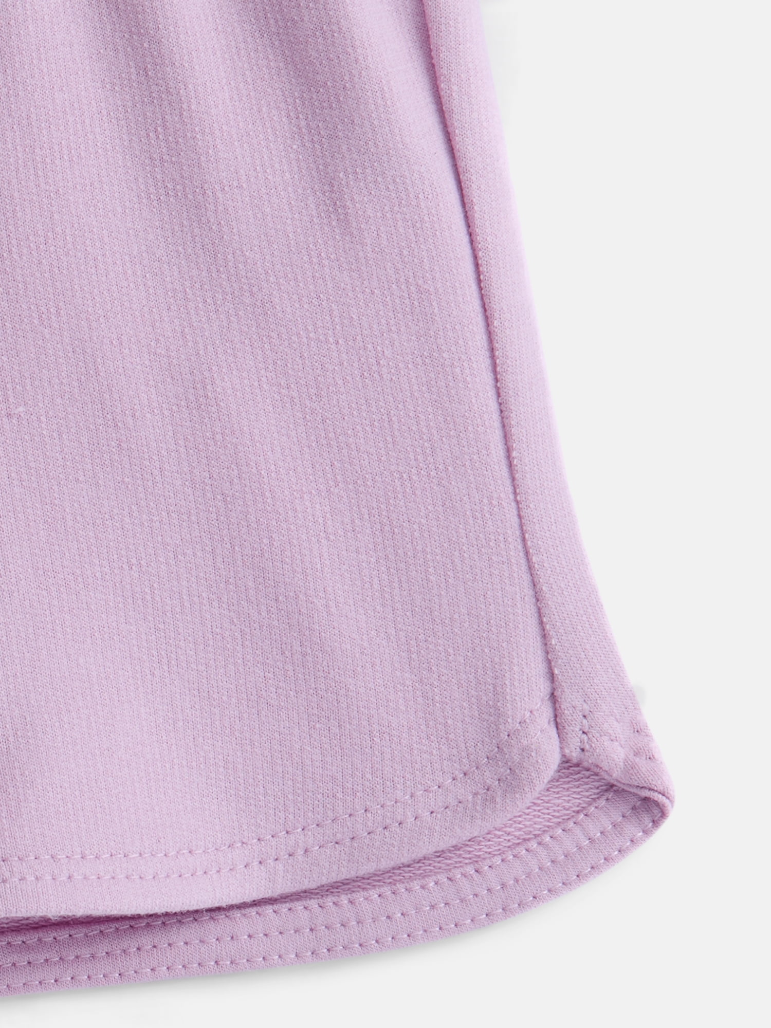 Wonder Nation Toddler Girls Dolphin Hem Solid Shorts, Sizes 18M-5T