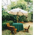 thumbnail image 2 of Vargottam Nappe Ronde Intérieure/extérieure 58 Pouces avec Parasol, Nappes de Patio Imperméables à Fermeture Éclair, Couvertures de Table Printemps/été pour Table Circulaire/bbqs/pique-Nique-Vert Sarcelle, 2 of 7