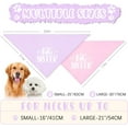 thumbnail image 3 of Big Sister Dog Bandana 2 Pack Pet Dog Scarf Baby Announcement Props Pregnancy Announcement Dog Bandana Gender Reveal Dog Outfit Accessories Gift for Dog Lover Owner (Pink,Purple) Large, 3 of 6