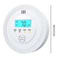 thumbnail image 1 of Sensor de CO detector de alarma de monóxido de carbono pantalla LCD alimentada por batería para el hogar, 1 of 8