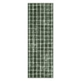 thumbnail image 2 of HOMERRY Plaid Print Runner 2' x 6' for Hallway Modern Washable Throw Rugs for Kitchen Indoor Carpet, Green, 2 of 5