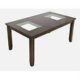 thumbnail image 3 of Jofran Urban Icon Contemporary 66" Extension Glass Inlay Dining Table, 3 of 6