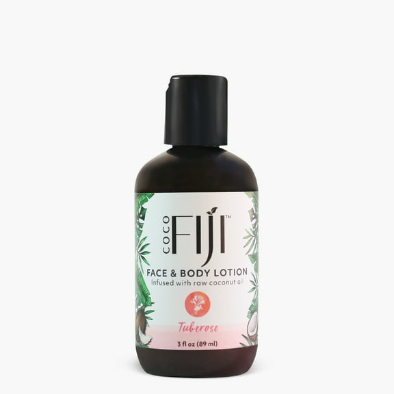 Organic Fiji Body Lotion, Tuberose, 3 Oz