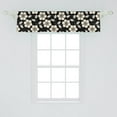 thumbnail image 2 of Ambesonne Flower Valance Pack of 2, Simplistic Nature Growth, 54"X12", Cream Burnt Orange, 2 of 2