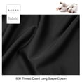 thumbnail image 5 of PiccoCasa 4 Pcs 100% Combed Cotton Soft Luxury Solid Pillow Case King Black, 5 of 8