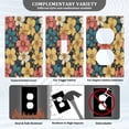 thumbnail image 5 of Switch Panel Switch Decoration 2.76x4.53x0.28 Inches Unused Outlet Cover Switch Plate Wall Plates Living Room Kitchen Bedroom Study Switches Colorful Flowers Lovely, 5 of 8