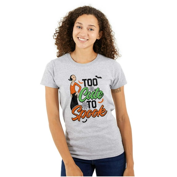 Popeye Olive Oyl Too Cute Halloween Women's T Shirt Ladies Tee Brisco Brands S