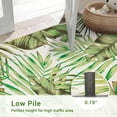 thumbnail image 5 of HOMERRY Floral Print Non Slip Area Rug 9' x 12' for Living Room Washable Indoor Carpet, Green, 5 of 5