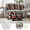 thumbnail image 6 of Colorful Geometric Outdoor Waterproof Pillow Covers, Modern Abstract Art Block Decorative Square Throw Pillowcase Sofa Cushion Sham for Patio/Couch/Chair, 16"x16" 2 Pack, 6 of 8