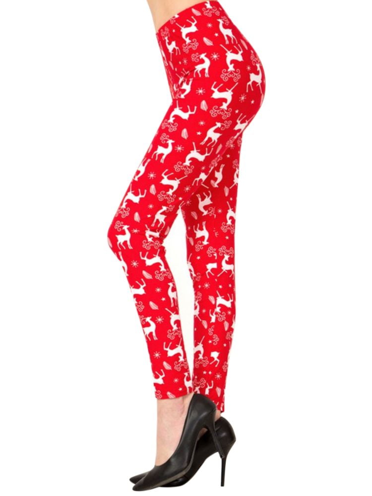 women's plus size holiday leggings
