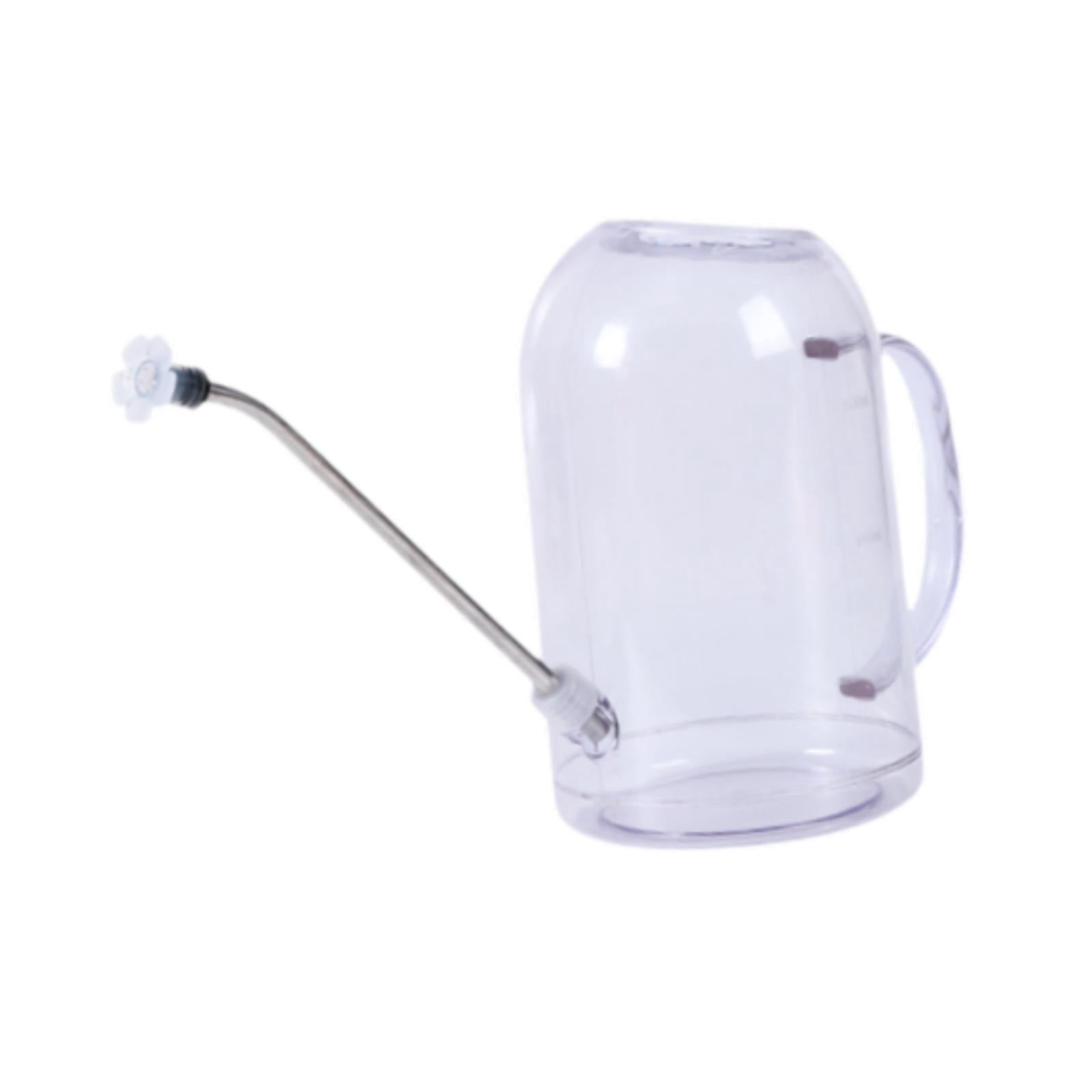 Bothyi 2.0 Liters Watering Can with Long Nozzle Lightweight Versatile Garden Kettle Clear