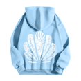 thumbnail image 6 of Women Girls Graphic Oversized Hoodies Print Sweatshirts Ocean Themed Graphic Pullover Preppy Hoodies (A2-Sky Blue XXL), 6 of 6