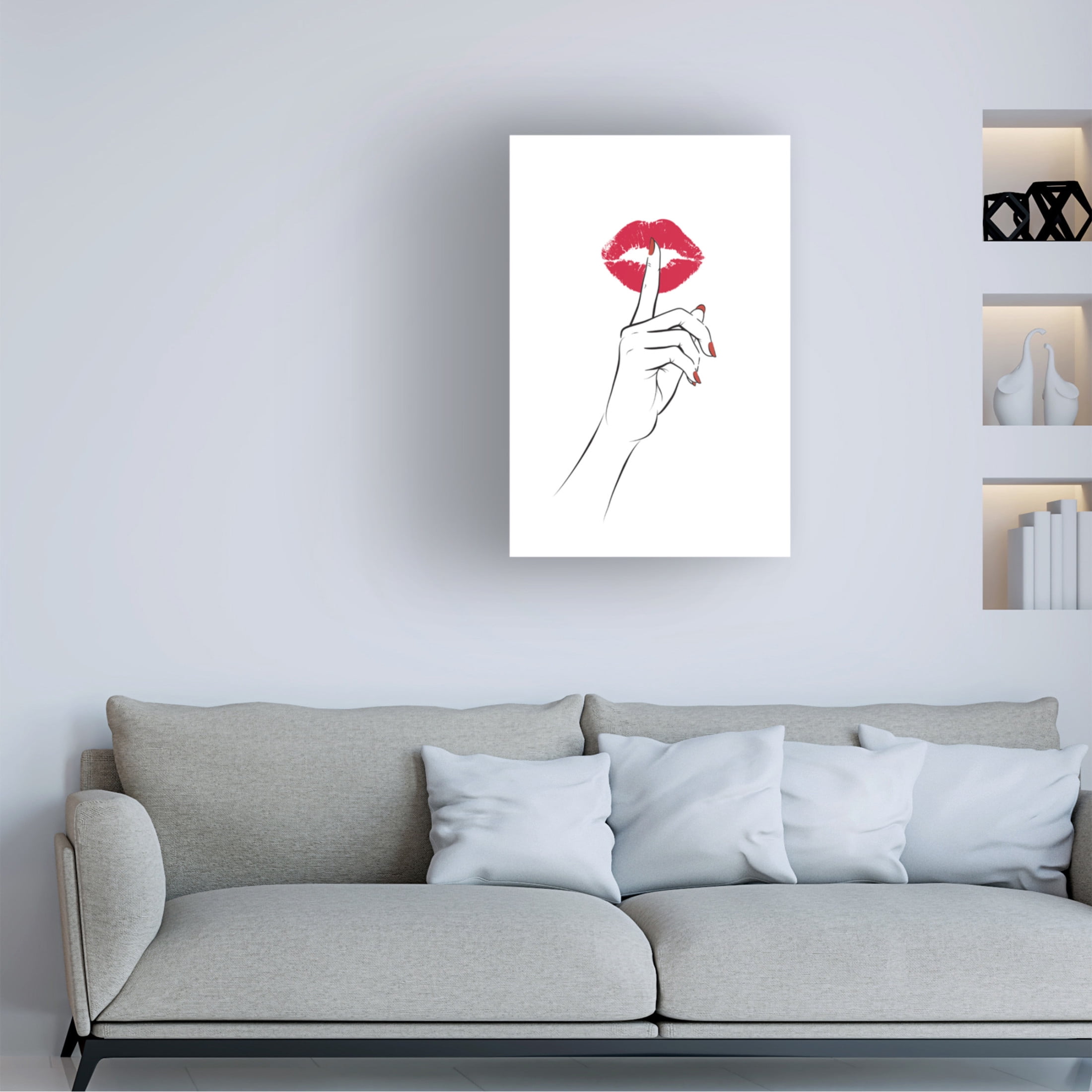 Trademark Fine Art Martina   Pssst Canvas Wall Art