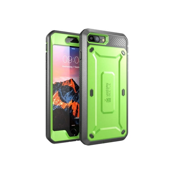 i-Blason Unicorn Beetle PRO Holster Case - Protective case for cell phone - rugged - polycarbonate, thermoplastic polyurethane (TPU) - green/gray