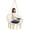 Beige, variant on Hammock Chair, Outdoor Macrame Swing Chair w/Backrest & Metal Hoops, Cotton Rope Handwoven Hanging Chair for Bedroom, Balcony, Backyard & Garden, 330LBS Capacity