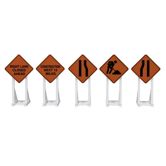 Lionel Construction Signs 5-pack LNL2030240 O Scenic Materials