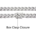 thumbnail image 2 of Savlano 925 Sterling Silver Solid Italian Miami Cuban Link Chain Bracelet for Men & Boys - Made in Italy Comes Gift Box, 2 of 5