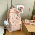 thumbnail image 4 of Mochila Acolchada Nailon Con Lazo Acolchado Y Bordado () Rosa, 4 of 9