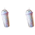 thumbnail image 4 of Botella de Agua Moyic Arcoíris Plástico 550ml 2Conjunto Color Violeta Claro, 4 of 6