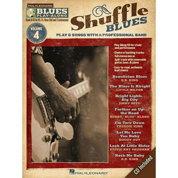 Hal Leonard Shuffle Blues (Blues Play-Along Volume 4) Blues Play-Along Series Softcover with CD Performed by Various