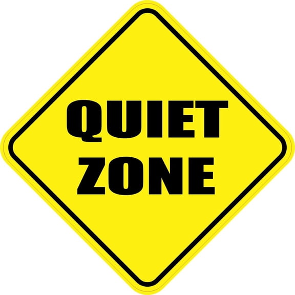 4.5in x 4.5in Quiet Zone Magnet