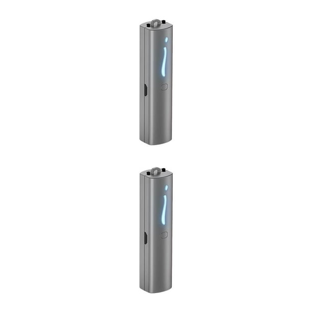 Bearachild Ambientador para hombres y mujeres, senderismo, viajes, cuello, ionizador colgante, tamaño de bolsillo, generador eléctrico portátil Gris 2Conjunto