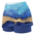 thumbnail image 6 of Abomasnow Tennis Skirts for Women Summer 2-in-1 Tummy Control Skirts with Shorts Floral Print High Waisted Stretchy Athletic Skorts on Clearance, 6 of 6