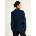 thumbnail image 6 of Free Assembly Women's Single Breasted Denim Blazer, Sizes XS-XXL, 6 of 9