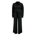 thumbnail image 3 of Pajamas for Women Set Evening Lounge Womens Pajama Sets V Neck Soft Pj Set Long Sleeve Shirts Matching Pjs for Couples Black, 3 of 8