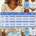 thumbnail image 5 of Haivin Women's Sparkly Polyester Tops Elegant Cowl Neck Long Sleeve Shirts Spring Fall Winter Dressy Casual Blouses, 5 of 5