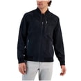 thumbnail image 1 of Alfani Mens Perforated Bomber Jacket, Black, Small, 1 of 1
