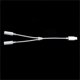 thumbnail image 2 of Lightning Male to Dual 3.5mm Female Headphone Jack Audio Adapter Cable Compatible For iPhone, 2 of 3