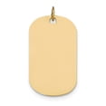 thumbnail image 4 of 14k Yellow Gold Solid Plain .027 Gauge Engraveable Dog Tag Disc Charm Pendant, 4 of 7