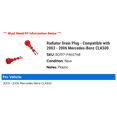 thumbnail image 2 of Radiator Drain Plug - Compatible with 2003 - 2006 Mercedes-Benz CLK500 2004 2005, 2 of 2