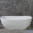 thumbnail image 2 of Westbrass 39" Floor Mount Ultra High Flow Tub Filler with Sleek Handheld Shower, Satin Nickel, 2 of 15